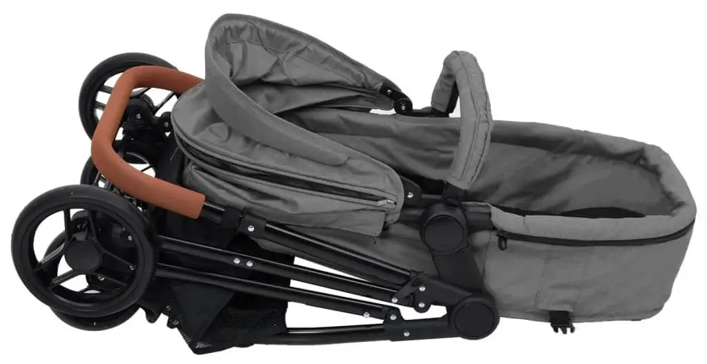 Carucior modular 3in1 VidaXL 10329 (Light Grey/Black)