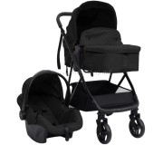 Carucior modular 3in1 VidaXL 10330 (Anthracite/Black)