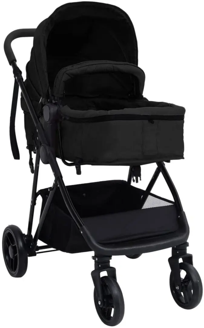 Carucior modular 3in1 VidaXL 10330 (Anthracite/Black)