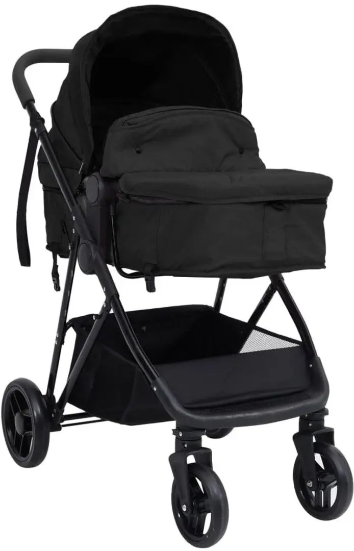 Carucior modular 3in1 VidaXL 10330 (Anthracite/Black)