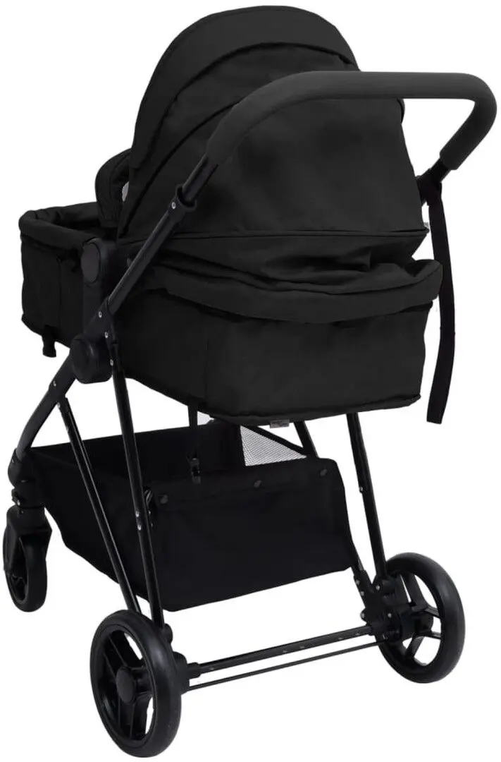 Carucior modular 3in1 VidaXL 10330 (Anthracite/Black)
