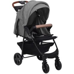 Carucior modular 3in1 VidaXL 10377 (Light Grey/Black) Thumb