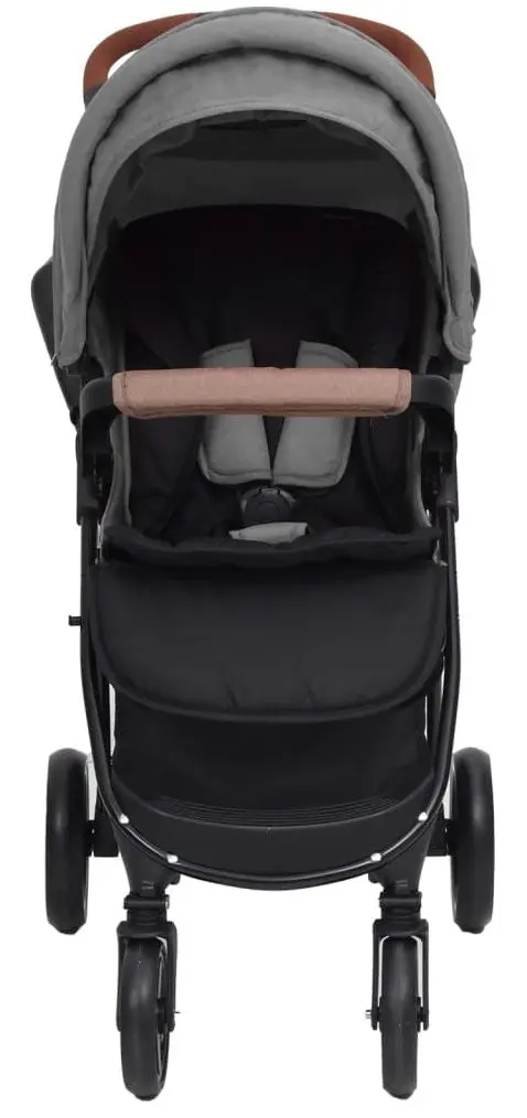 Carucior modular 3in1 VidaXL 10377 (Light Grey/Black)