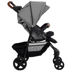Carucior modular 3in1 VidaXL 10377 (Light Grey/Black) Thumb