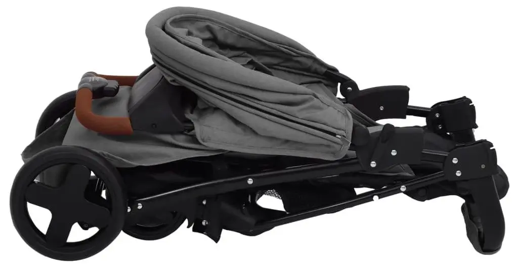 Carucior modular 3in1 VidaXL 10377 (Light Grey/Black)
