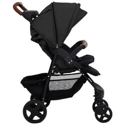 Carucior modular 3in1 VidaXL 10378 (Anthracite/Black) Thumb