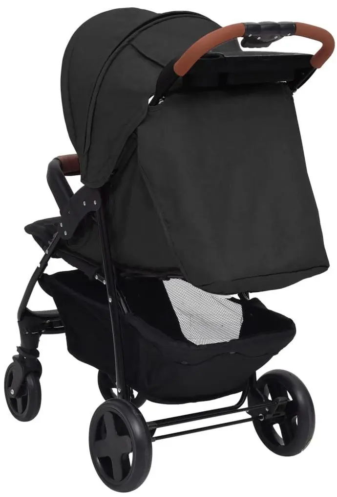 Carucior modular 3in1 VidaXL 10378 (Anthracite/Black)