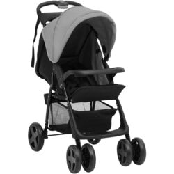 Carucior modular 3in1 VidaXL 10389 (Light Grey/Black) Thumb