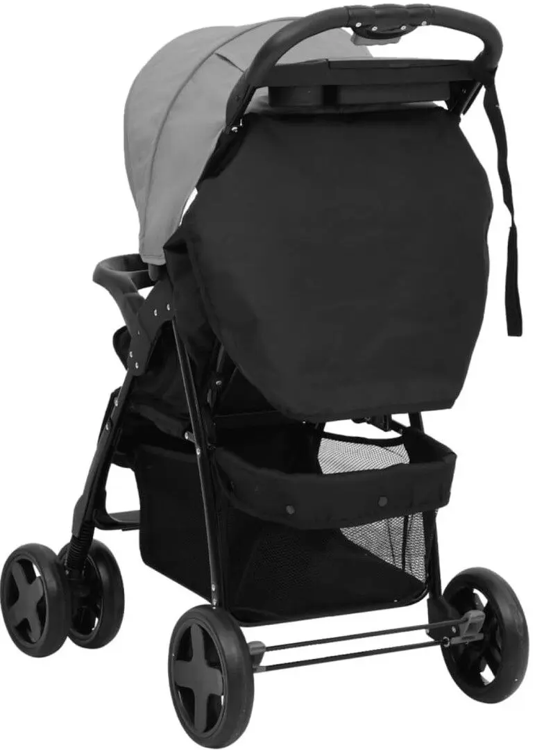 Carucior modular 3in1 VidaXL 10389 (Light Grey/Black)