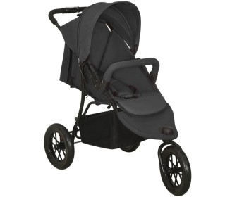 Carucior de plimbare VidaXL 10260 (Anthracite/Black)