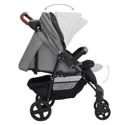 Carucior pentru plimbare VidaXL 10371 (Light Grey) Thumb