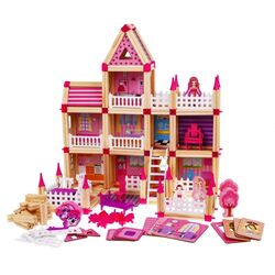 Конструктор Beilaluna Assembling Princess House BLLN-3775 (Natural/Pink)