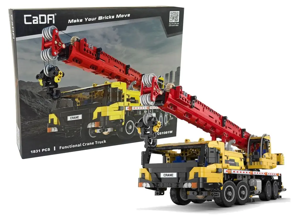 Constructor CaDA Crane Truck 9236 (Yellow/Red) - 3
