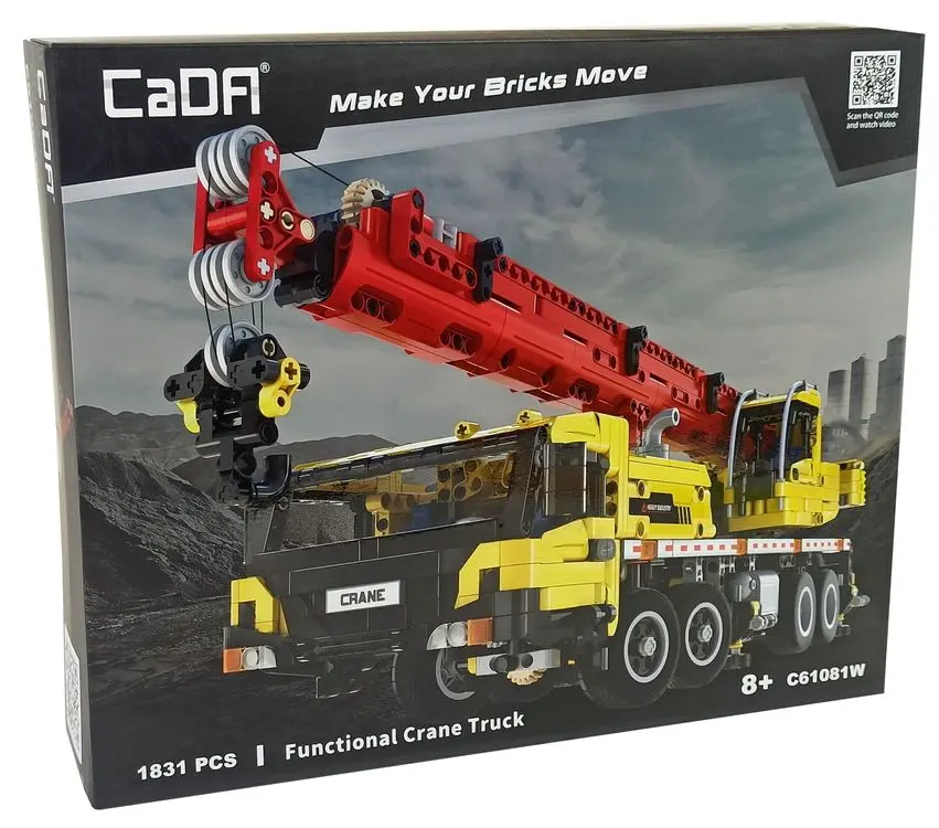 Constructor CaDA Crane Truck 9236 (Yellow/Red) - 4