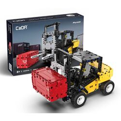 Constructor Cada Forklift Truck 10058 (Red/Black/Yellow) Thumb