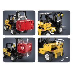 Constructor Cada Forklift Truck 10058 (Red/Black/Yellow) Thumb