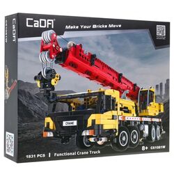 Constructor CaDA Functional Crane Truck C61081W (Yellow/Red) Thumb
