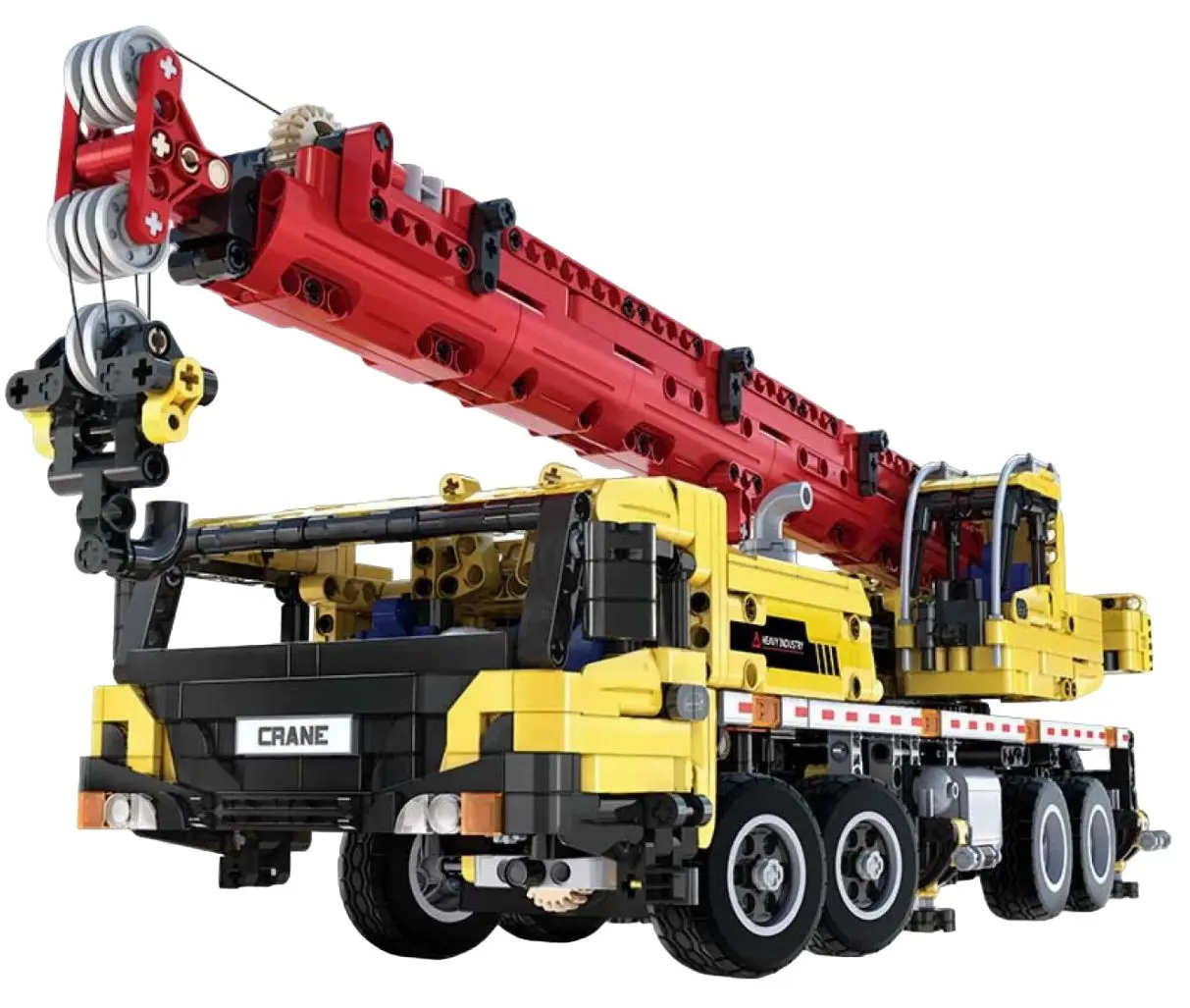 Constructor CaDA Functional Crane Truck C61081W (Yellow/Red)