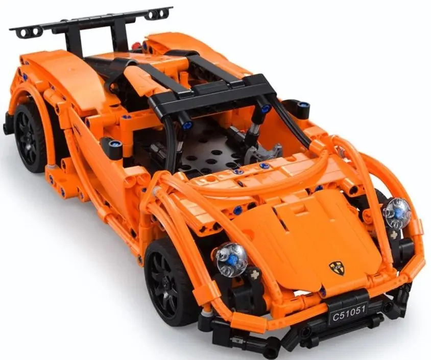 Constructor CaDa Porsche Sports Car (Orange) - 4
