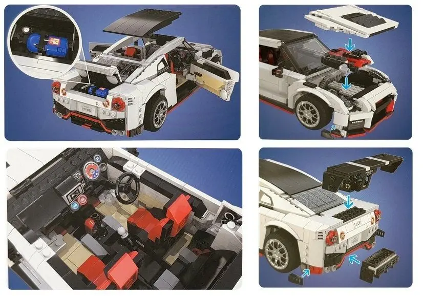 Constructor CaDA R35 Super Car 6673 (White) - 4