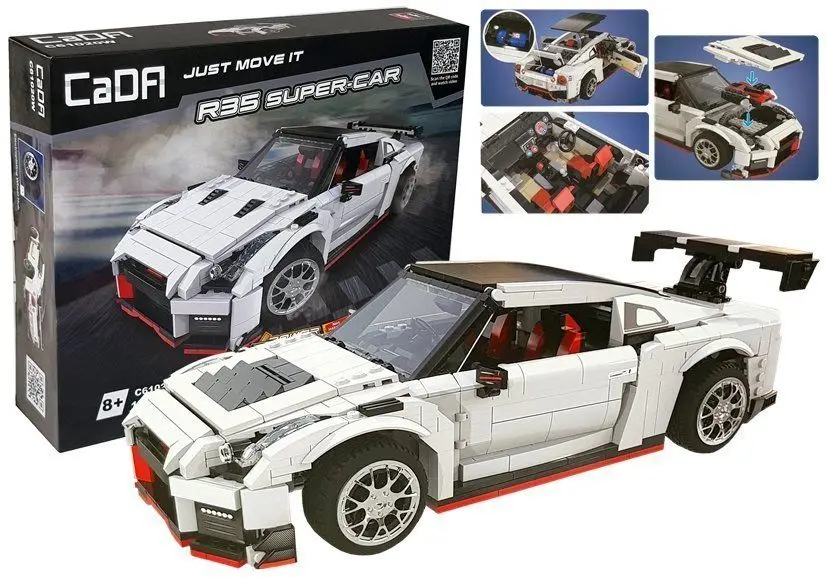Constructor CaDA R35 Super Car 6673 (White) - 6