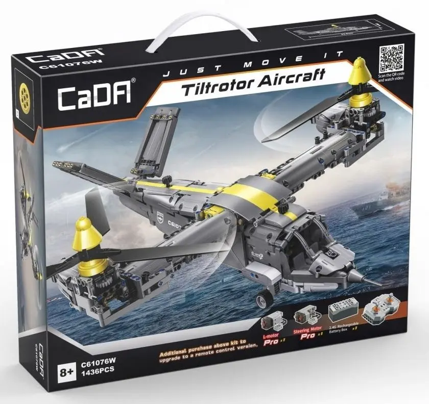 Конструктор CaDA Tiltrotor Aircraft C61076W (Gray) - 3