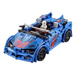 Constructor cu telecomanda CaDA Crash Racing Car C51052W (Blue) Thumb