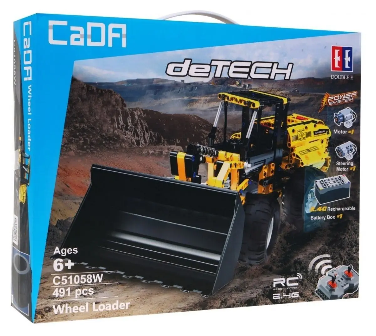 Constructor cu telecomanda CaDA DeTech C51058W (Yellow) - 4