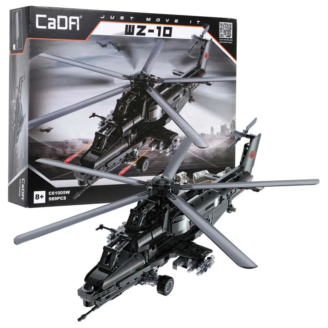 Constructor cu telecomanda CaDA Helicopter WZ-10 C61005W (Black/Gray) - 2