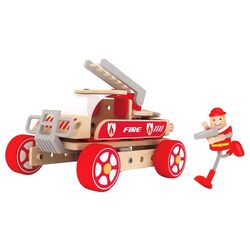 Constructor Classic World Fire Engine 3807 (Wood/Red)