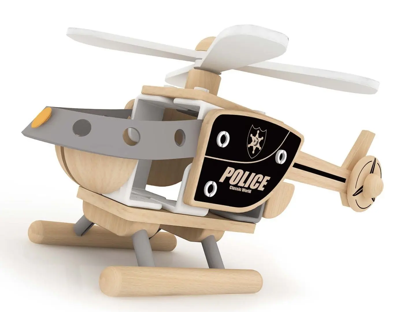 Constructor Classic World Helikopter CW3802 (Natural/Gray/Black) - 2