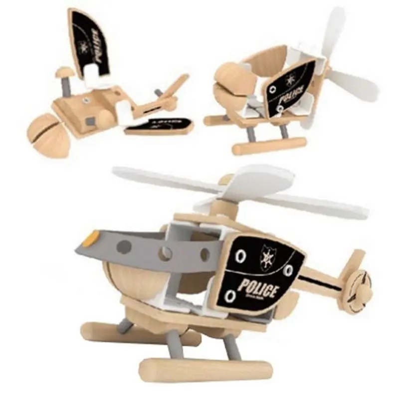 Constructor Classic World Helikopter CW3802 (Natural/Gray/Black) - 3