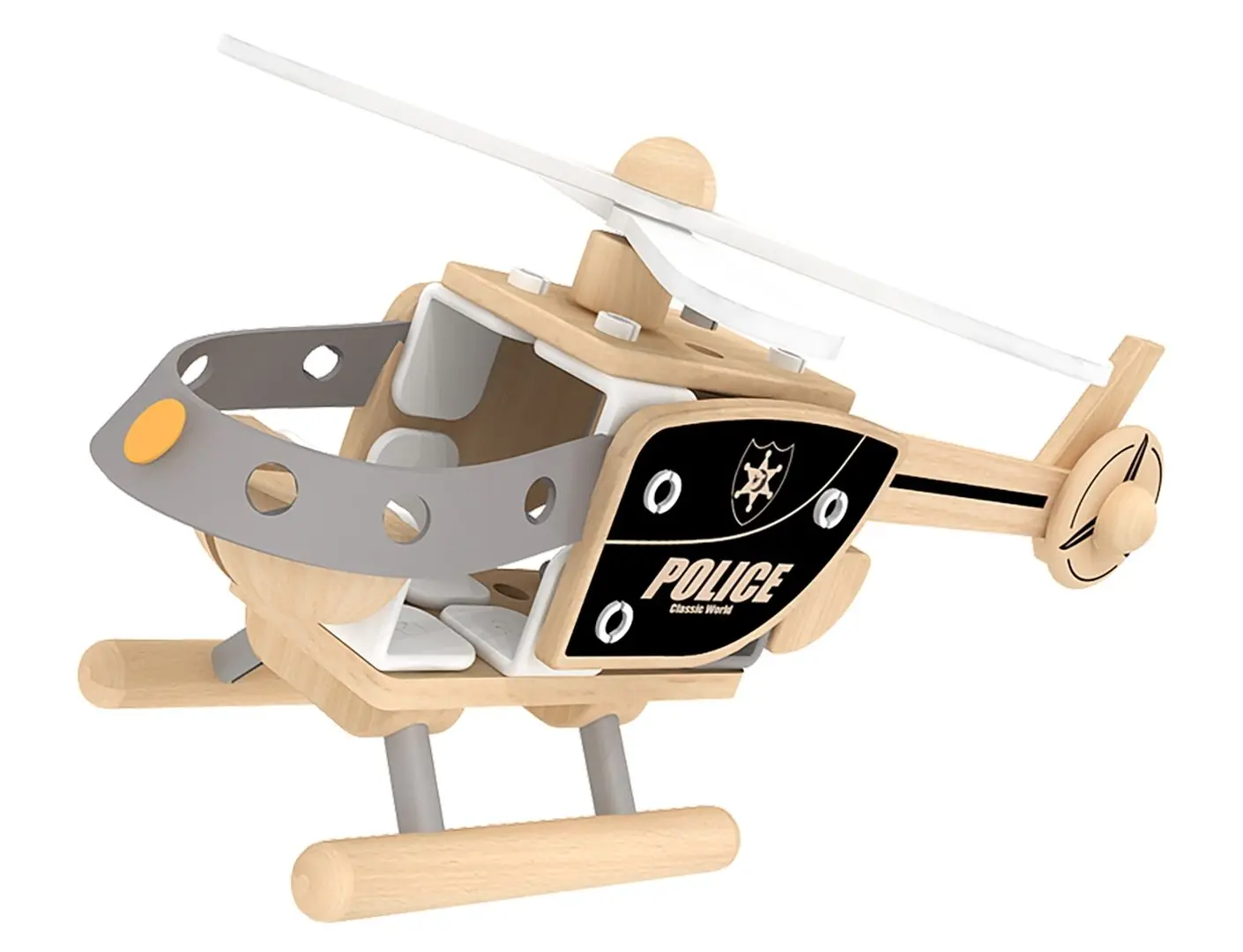 Constructor Classic World Helikopter CW3802 (Natural/Gray/Black)