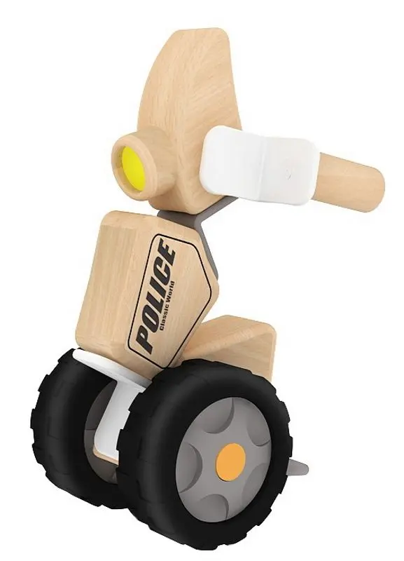Constructor Classic World Police Motorcycle CW3801 (Natural/Black/Gray) - 2