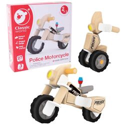 Constructor Classic World Police Motorcycle CW3801 (Natural/Black/Gray) Thumb