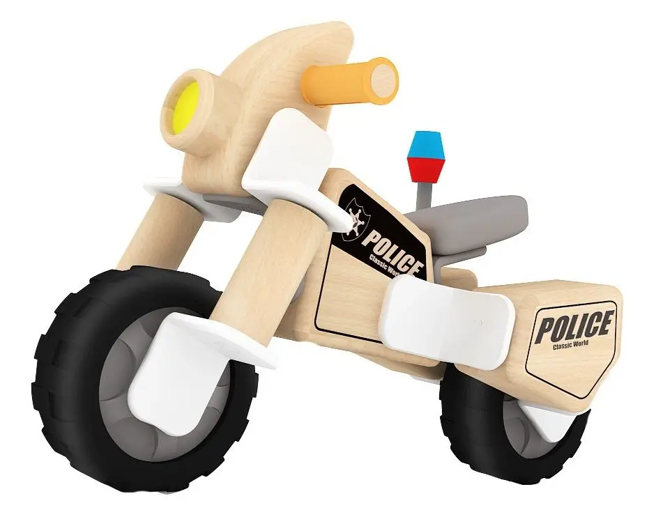 Constructor Classic World Police Motorcycle CW3801 (Natural/Black/Gray)