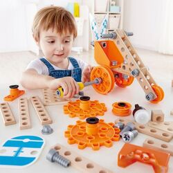Constructor Hape Deluxe Experiment Kit E3032 (Wood/Orange) Thumb