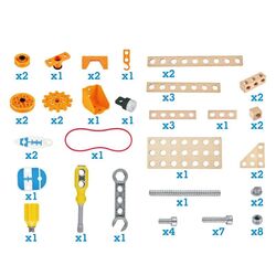 Constructor Hape Deluxe Experiment Kit E3032 (Wood/Orange) Thumb