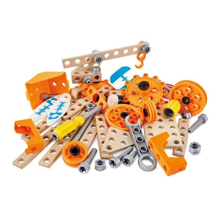 Constructor Hape Deluxe Experiment Kit E3032 (Wood/Orange)