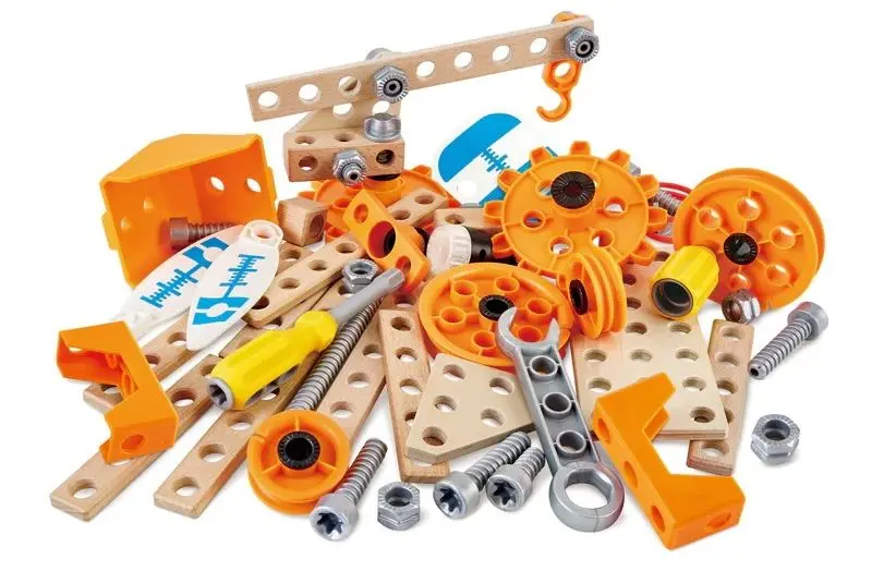 Constructor Hape Deluxe Experiment Kit E3032 (Wood/Orange)