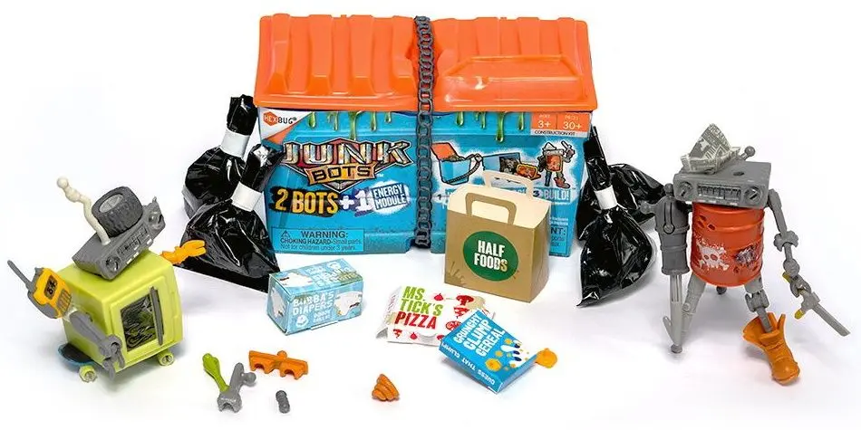 Constructor Hexbug Junkbots Alley Dumpster Assortment
