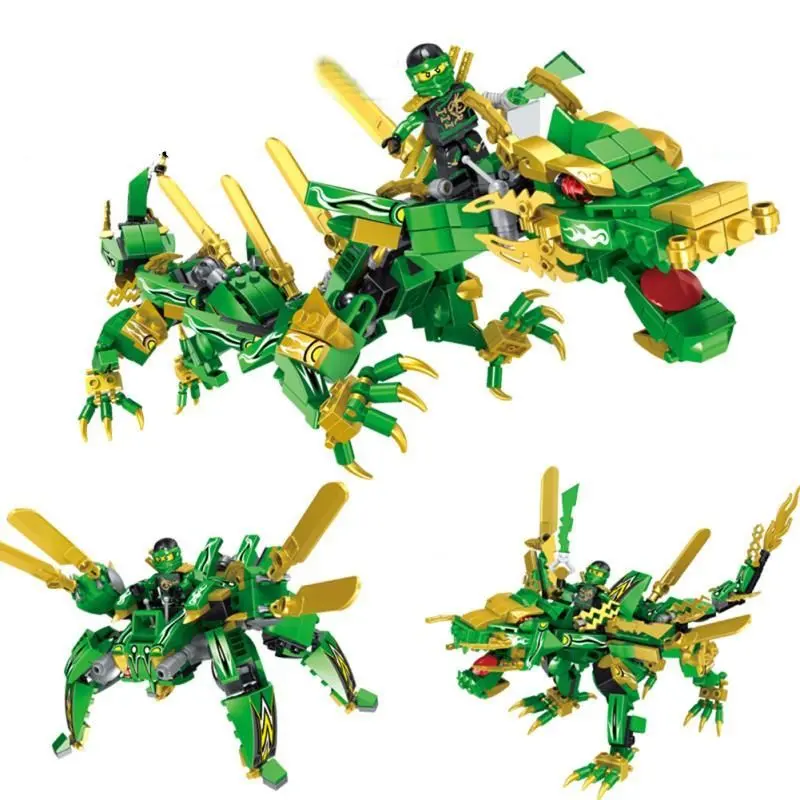Конструктор Hsanhe Ninjago Dragon Knight 2258 (Green) - 3
