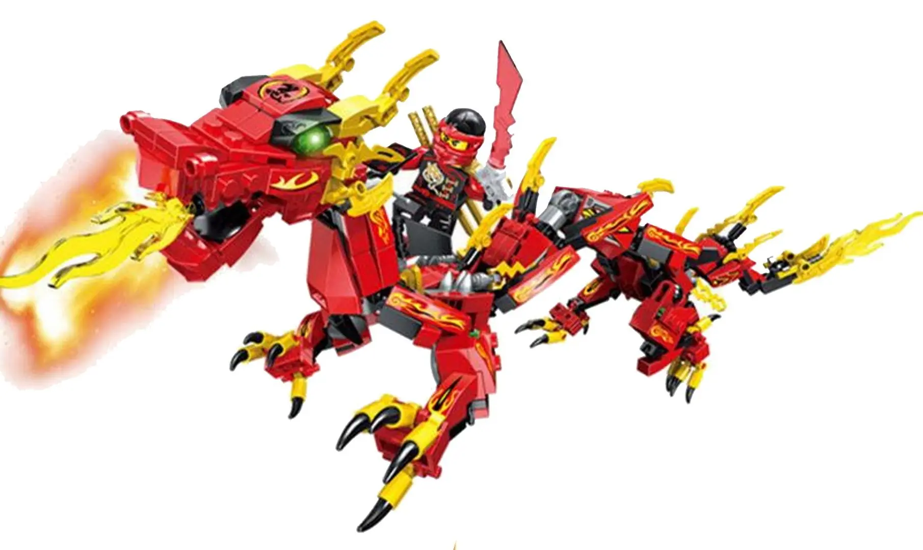 Конструктор Hsanhe Ninjago Dragon Knight 3in1 (Red)
