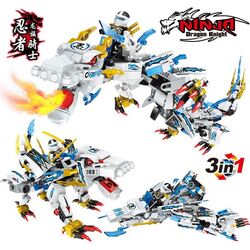 Конструктор Hsanhe Ninjago Dragon Knight 3in1 (White) Thumb