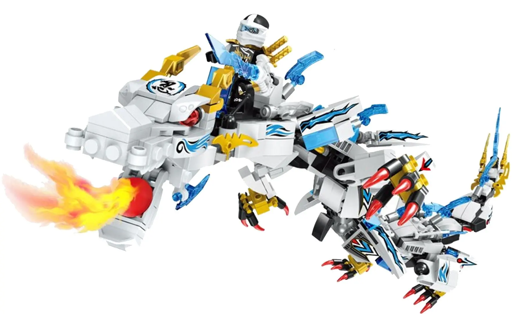 Конструктор Hsanhe Ninjago Dragon Knight 3in1 (White)