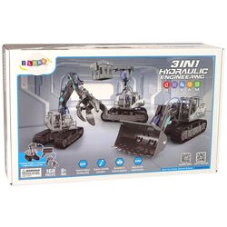 Constructor LeanToys Caterpillar Excavator Hydraulic (Grey) Thumb