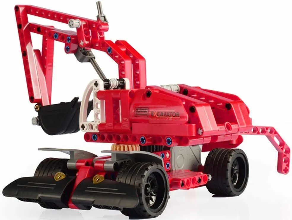 Constructor LeanToys Excavator 9221 (Red) - 2