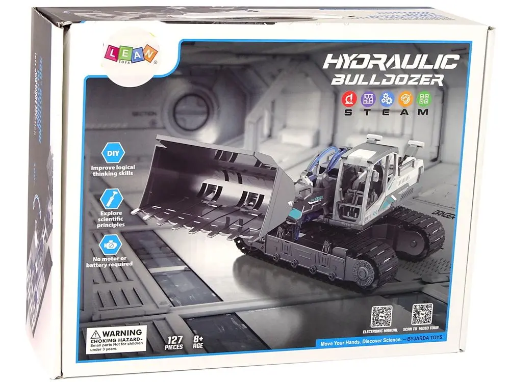 Constructor LeanToys Hydraulic Bulldozer 12418 (Gray/Black) - 3