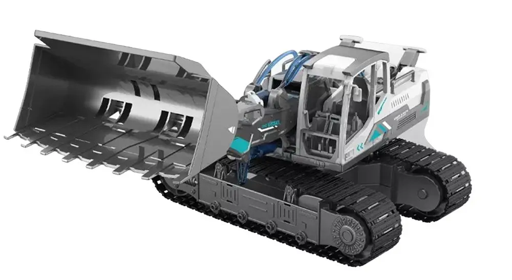 Constructor LeanToys Hydraulic Bulldozer 12418 (Gray/Black)