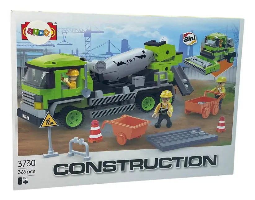 Constructor LeanToys Large Concrete Roller 12203 (Green) - 3